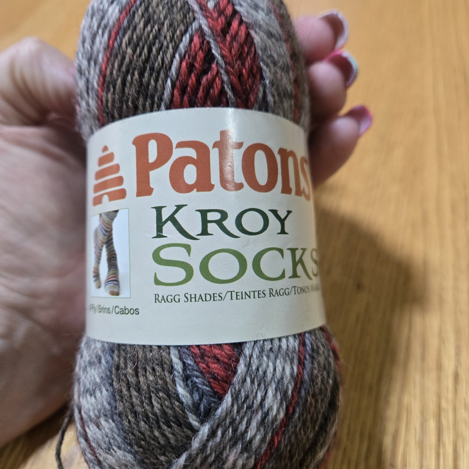 Patons Kroy & Deborah Norville Serenity Sock Yarn Lot of 2 Wool Super Fine
