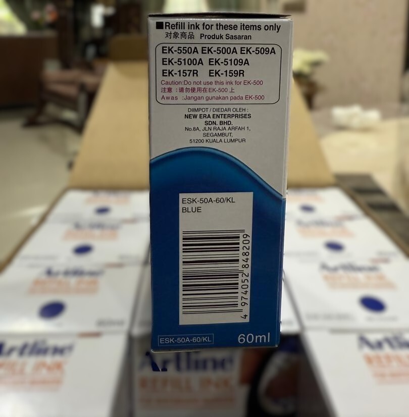 ARTLINE Whiteboard Markers Refill Ink 60ml 12 Bottles – 1 Dozen