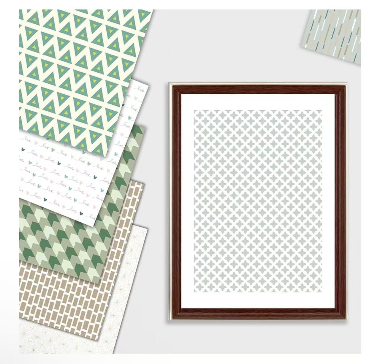 Boho Scrapbook Paper 12×12 180G Double-Sided Decorative Paper for Scrapbooking,