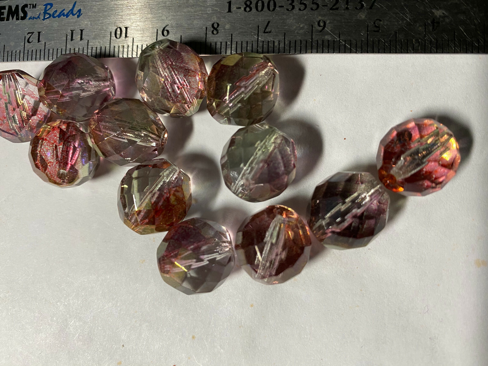 Czech Fire Polished Crystal Beads 14mm 16mm ****UPICK**** 14mm 16mm