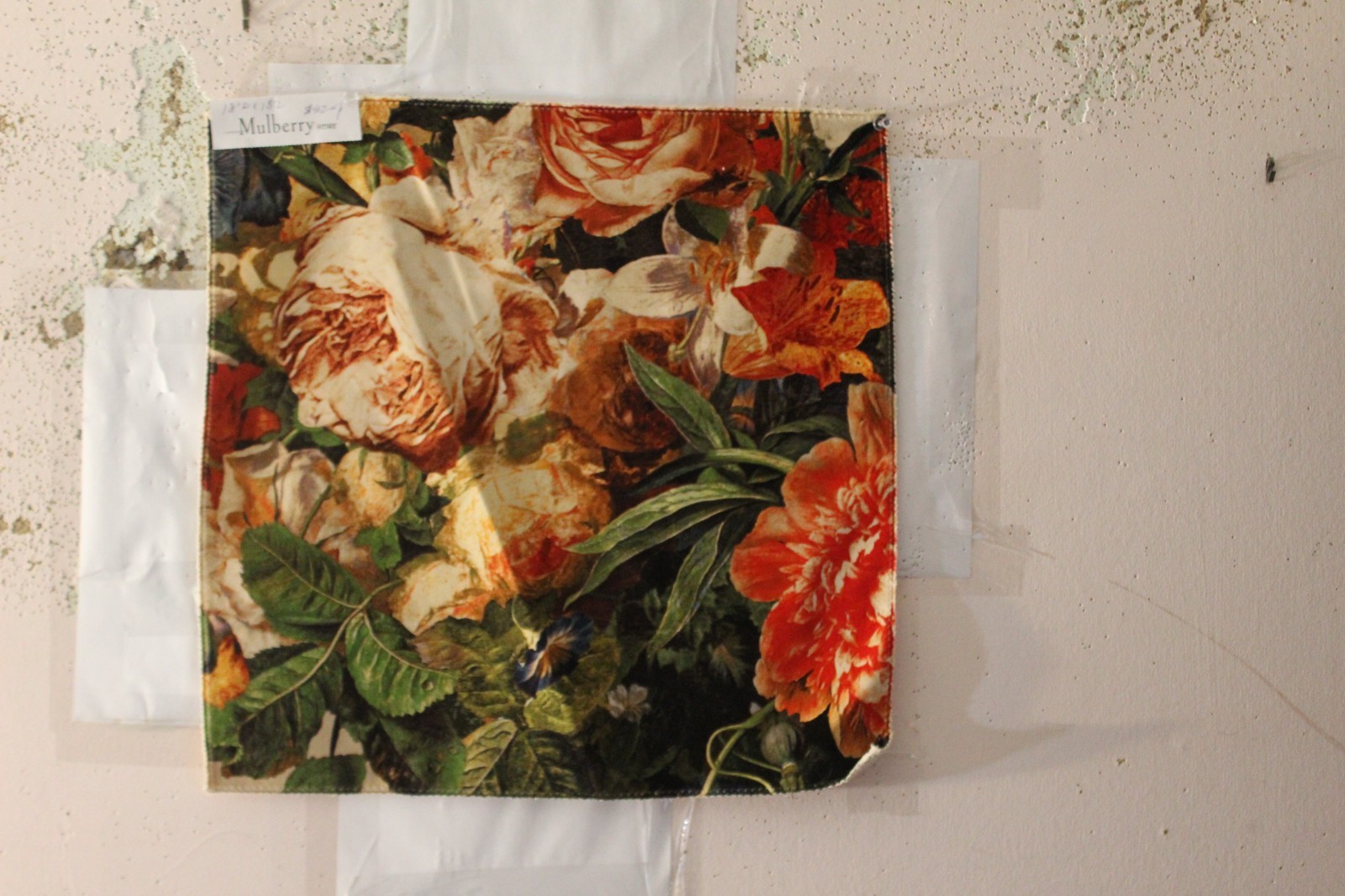 Mulberry Home Floral Pompadour Large Floral on Velvet Various Colors and Sizes