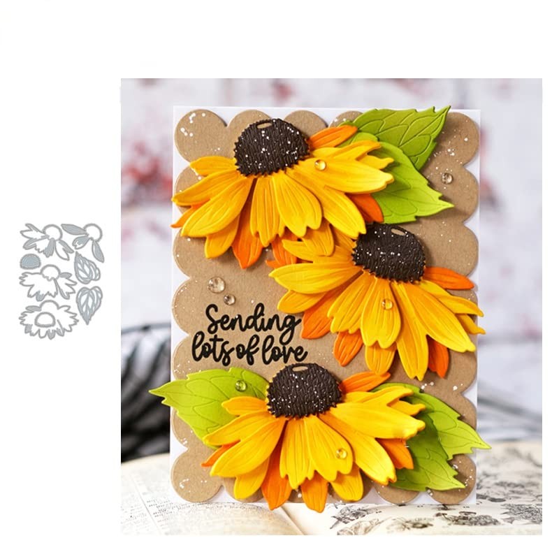 Chrysanthemums Metal Cutting Dies for Card Making New, Flower Carbon Steel Butte