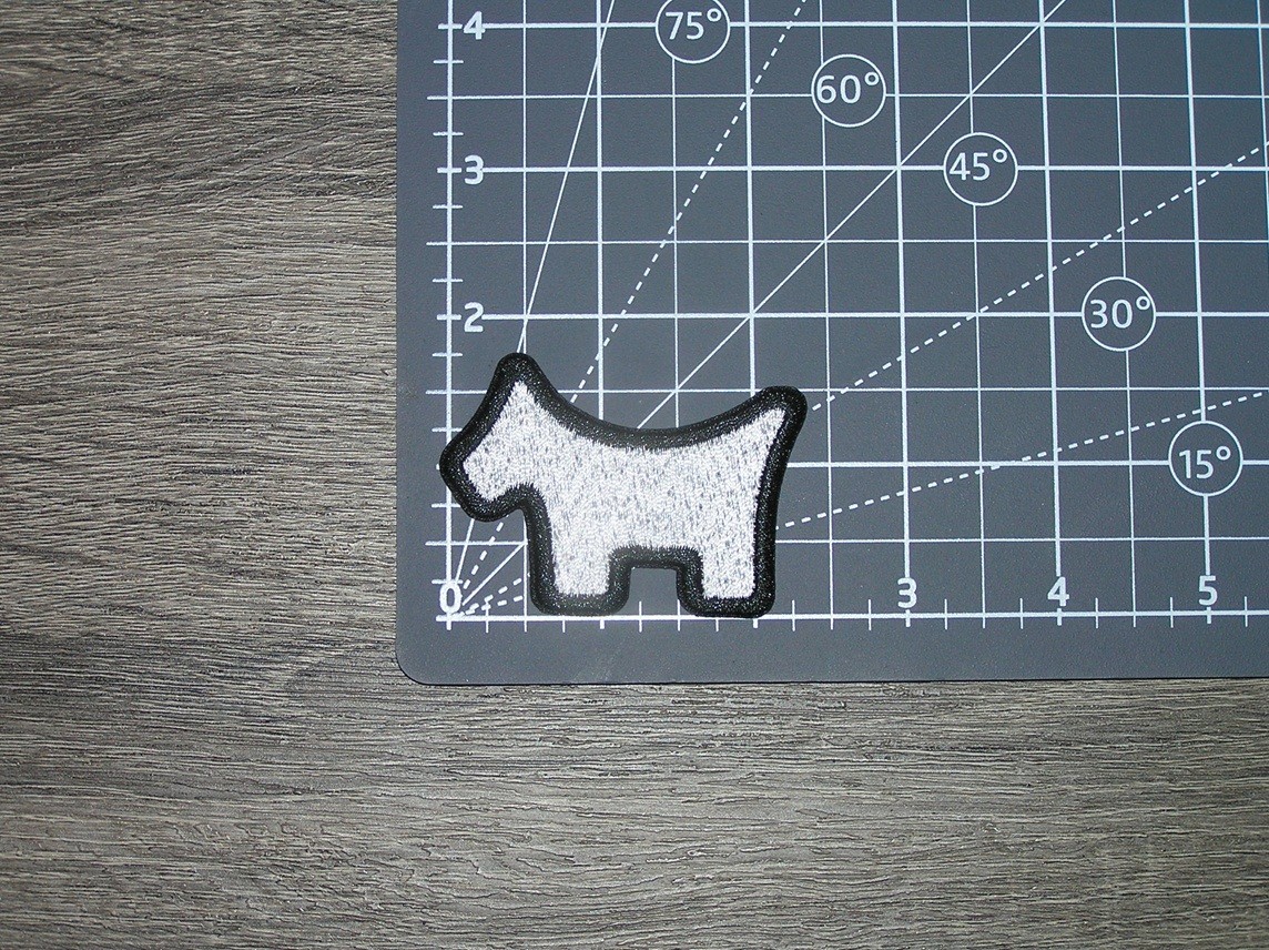 Pro Golf Silver/Black Embroidered Iron On Patch 2.5″ x 1.75″
