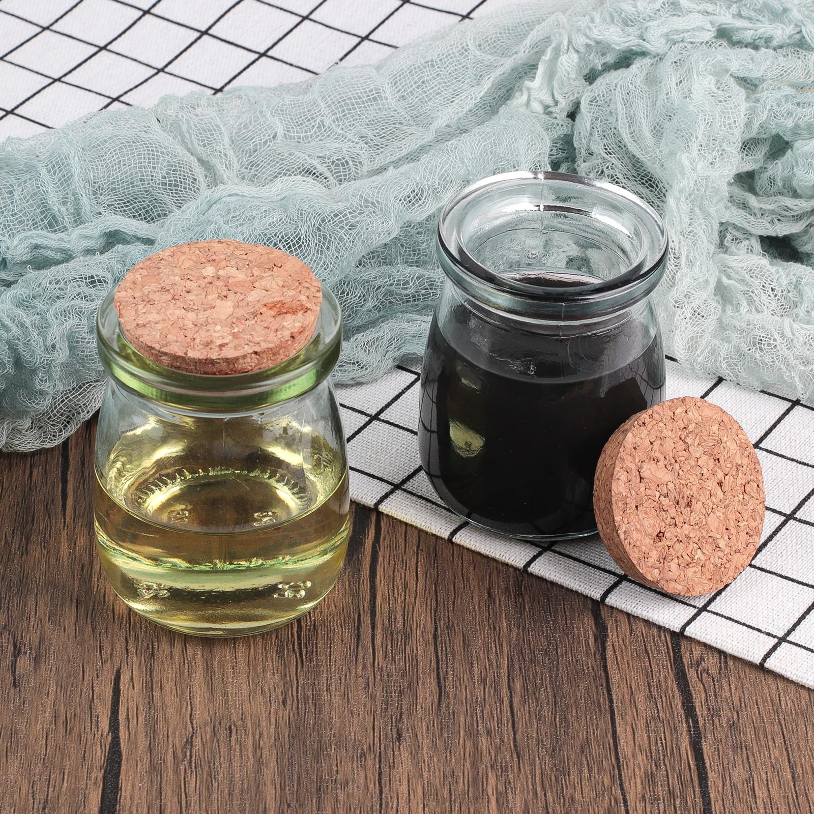 Glass Bottles with Cork,Decorative Glass Bottles with Cork Lids for DIY Art C…