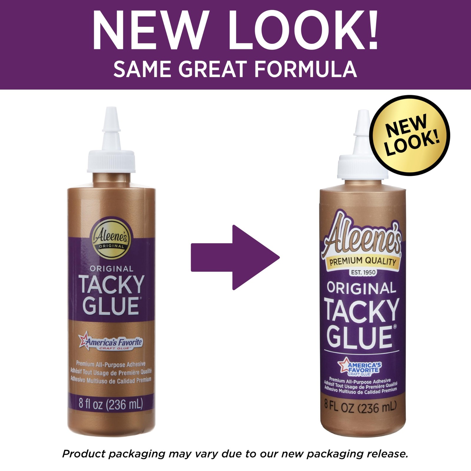 Aleene’s All Purpose Tacky Glue, 8-Ounce, Clear (15599) 8oz,
