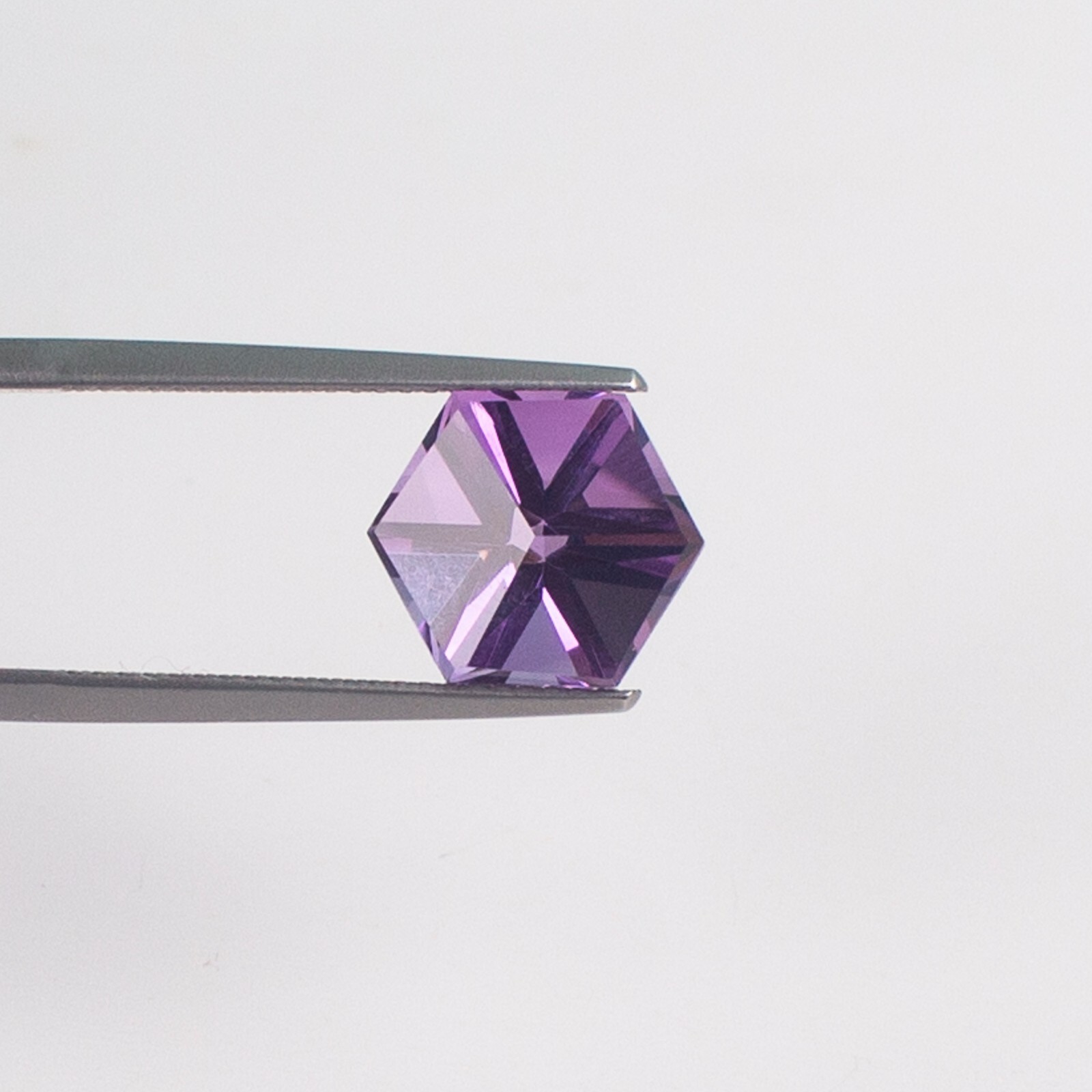 Natural Amethyst 10x10mm Hexagon Fancy Cut, Amethyst Loose Fancy Cut Gemstone