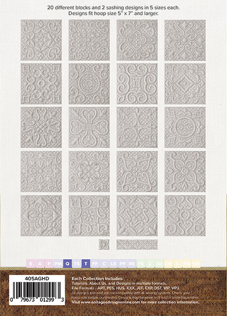 Baroque Quilt Anita Goodesign Embroidery Design Machine CD