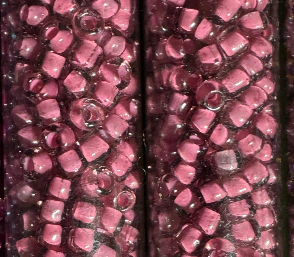 Glass Seed Bead Lot 30 Tubes – Purple, Pink, Magenta & Red – Different Sizes NOS