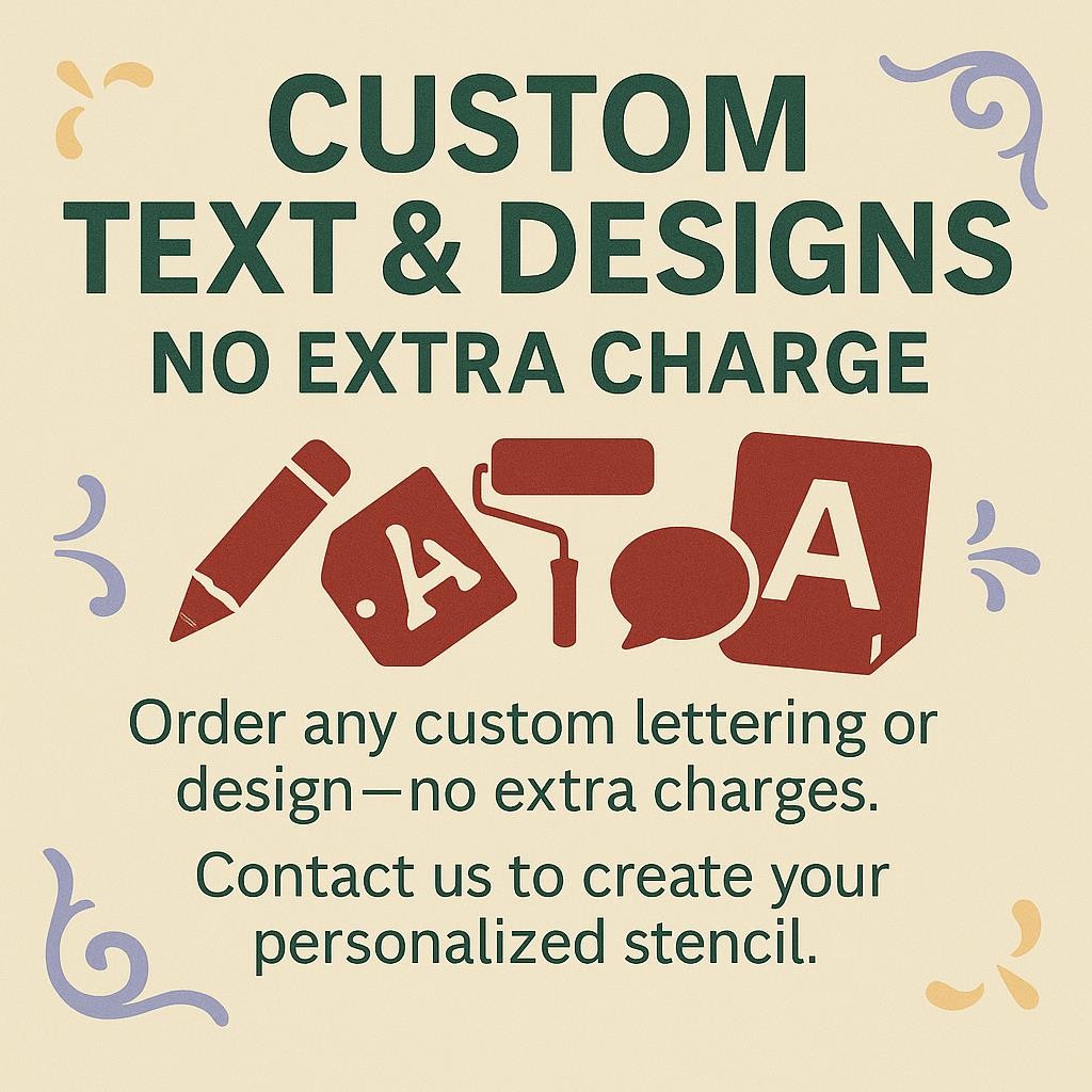 Stencil Grandma’s Kitchen – Mylar, Country Home, Vintage Decor – StencilAir