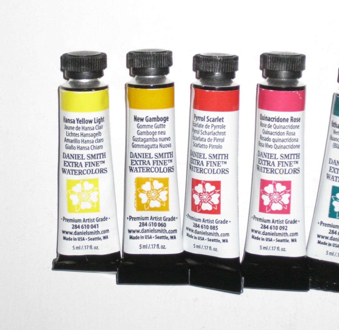 8 Lot Daniel Smith Extra Fine Artist Watercolor paint 5ml tubes ~Free Ship