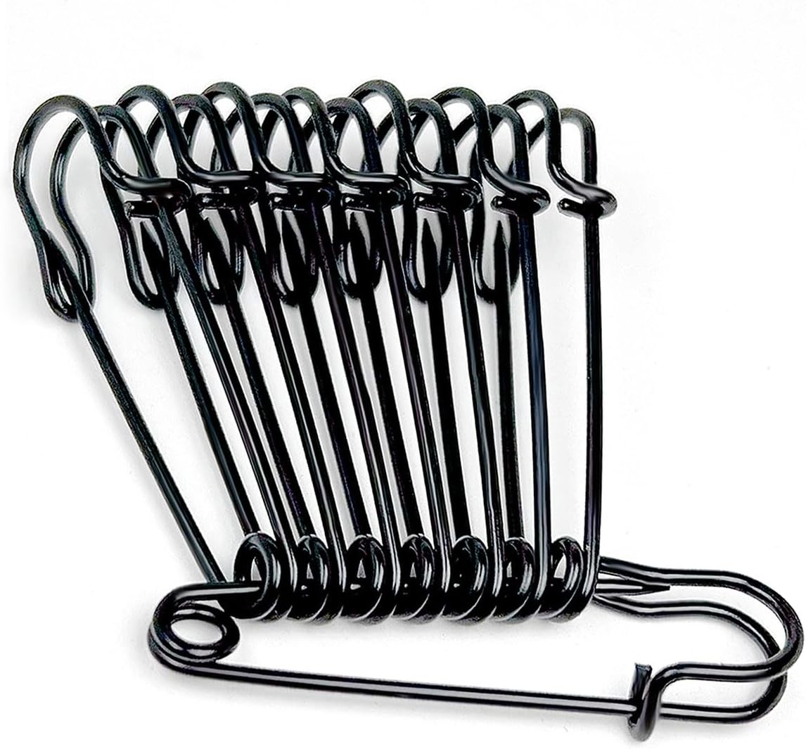 30 Pcs Large Safety Pins 2 Inch Heavy Duty Blanket Pins Big Safety Pin Steel Saf