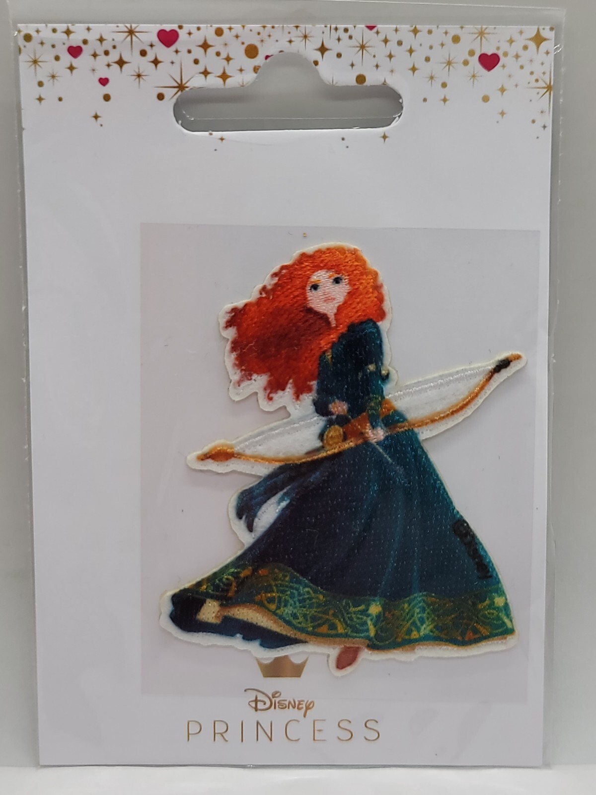 Disney Princess Iron on Patch Brave Princess Merida Holding Bow & Arrow New Ship