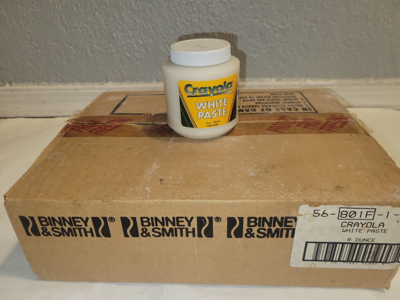 New White Paste Crayola Binney & Smith Inc 8 oz Lot of 10 Non-Toxic RARE