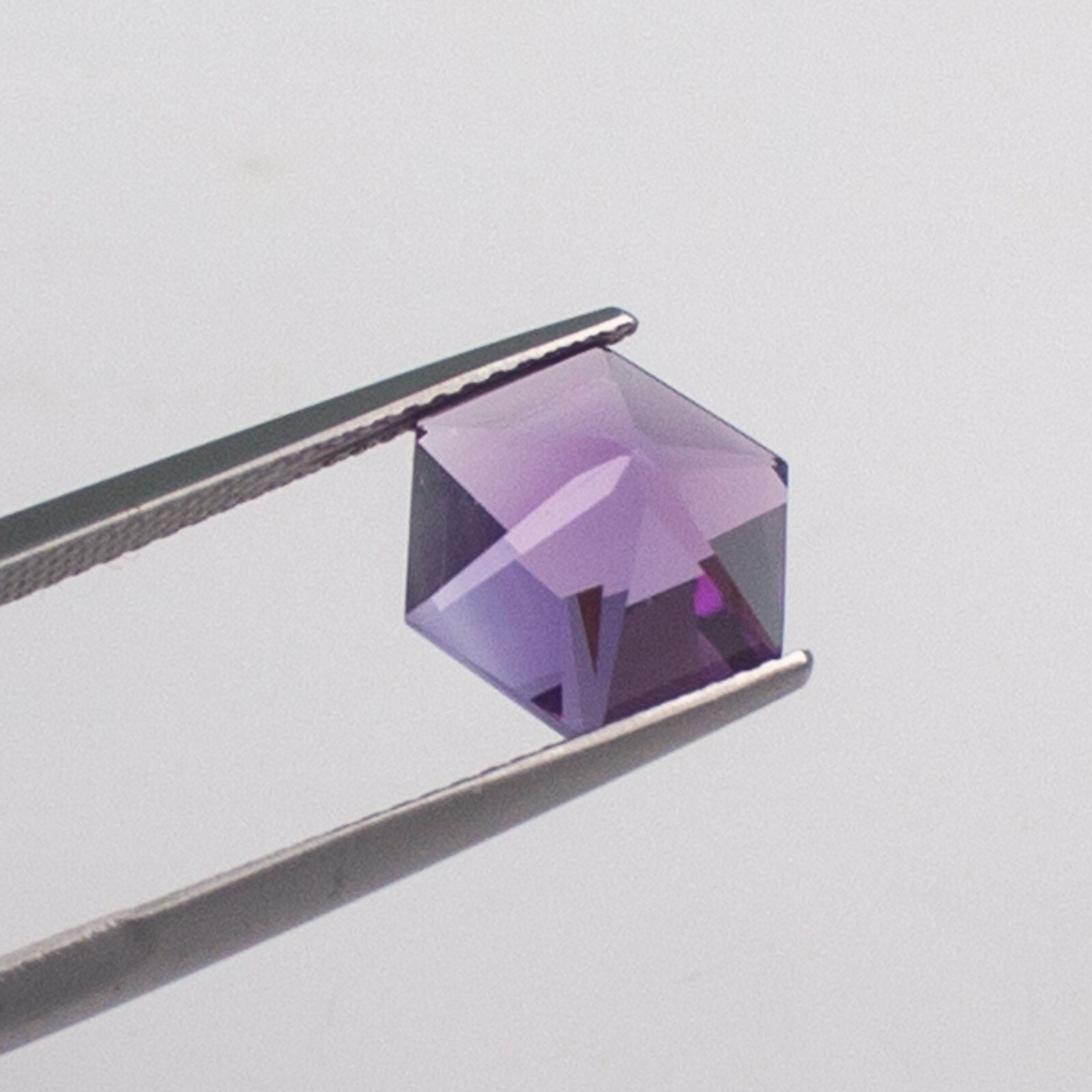 Natural Amethyst 10x10mm Hexagon Fancy Cut, Amethyst Loose Fancy Cut Gemstone