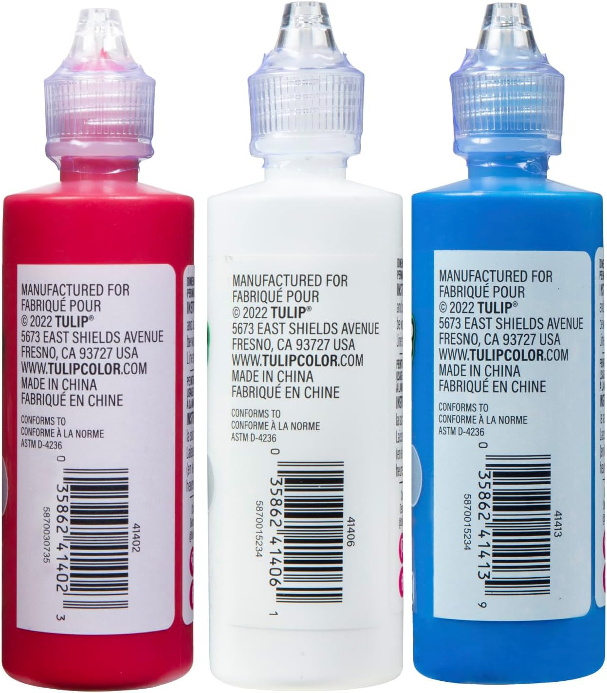 Puff Fabric Paint, Permanent Craft Paint for Clothes, DIY Projects, Notoxic, 4 F