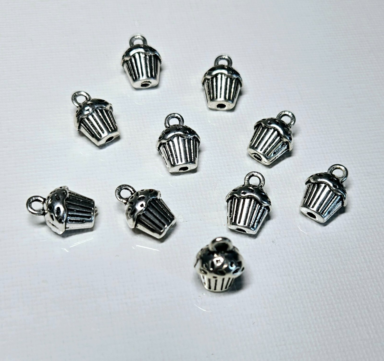 Cupcake Charm Sweet Desert Charms Bulk DIY Jewelry Finding 20 pcs 10 x10 mm