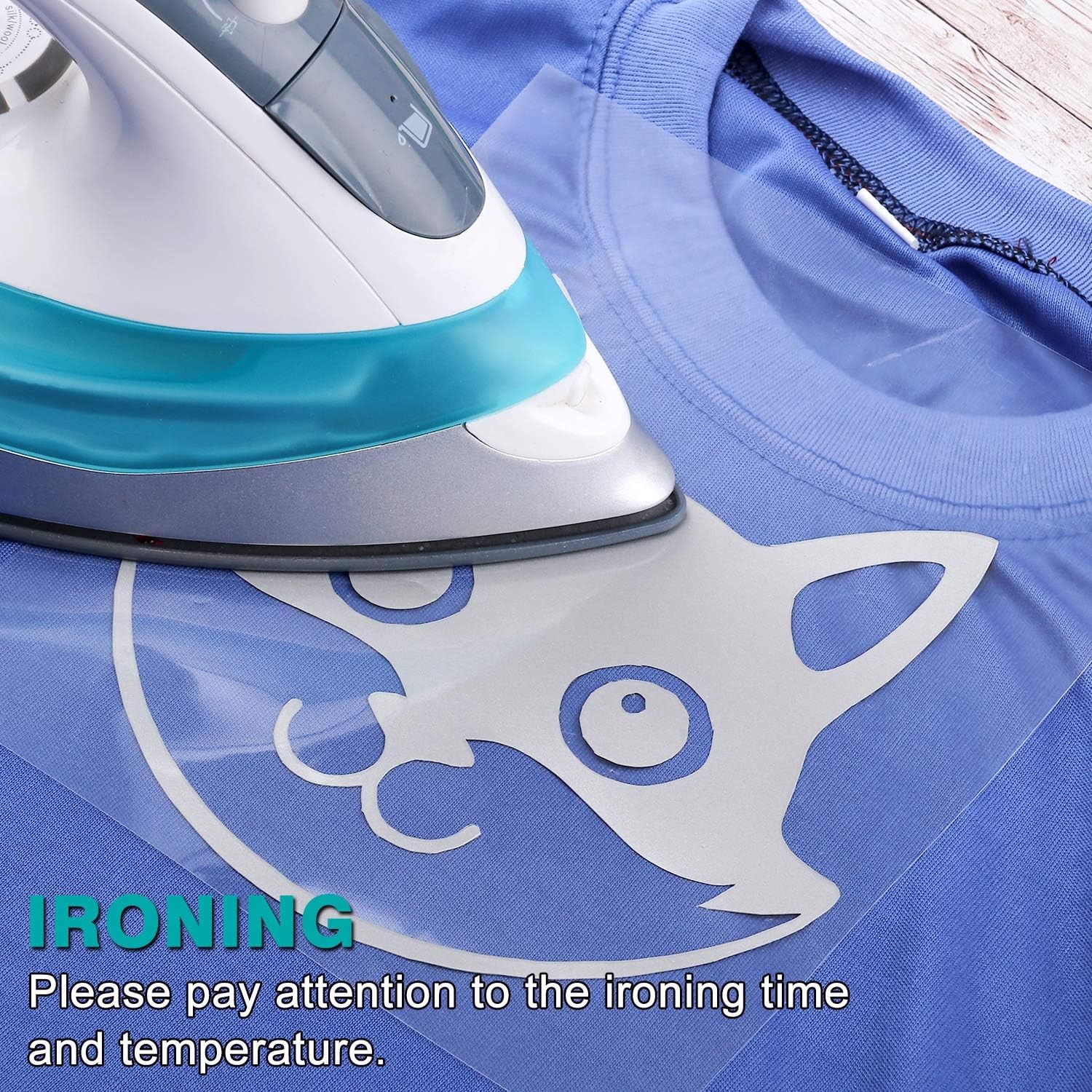 Heat Transfer Vinyl Iron HTV for Shirts T-shirt 12″ x 12-60FT Iron Vinyl Roll