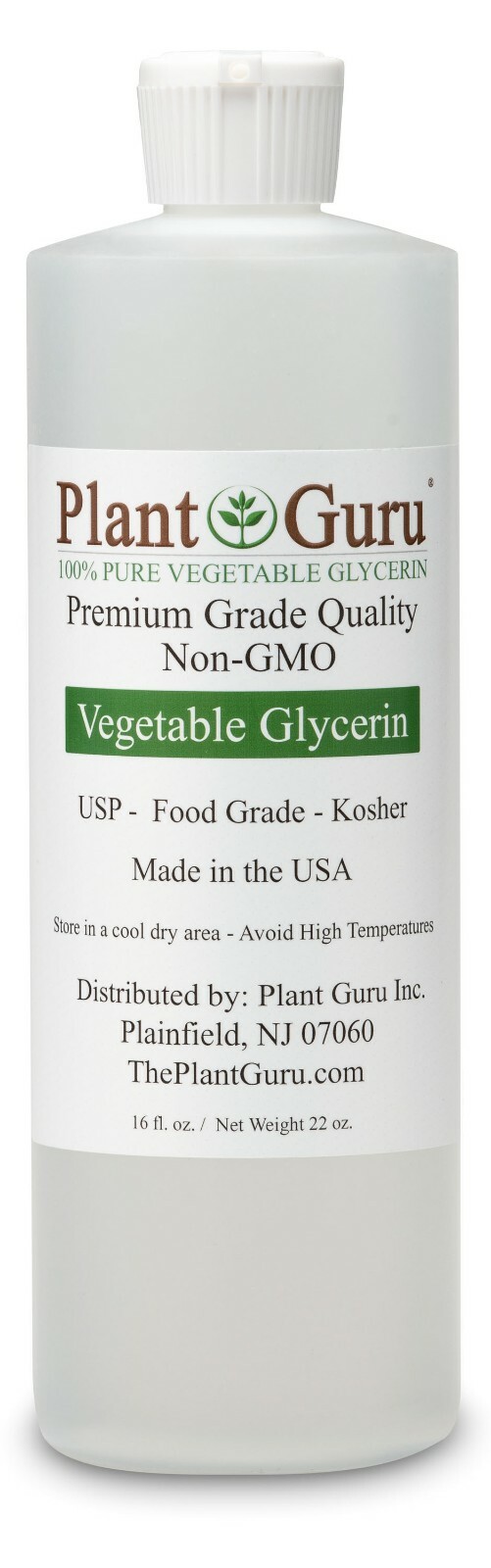 Vegetable Glycerin / Propylene Glycol 16 oz Each USP 99.9% Pure Food Grade VG PG