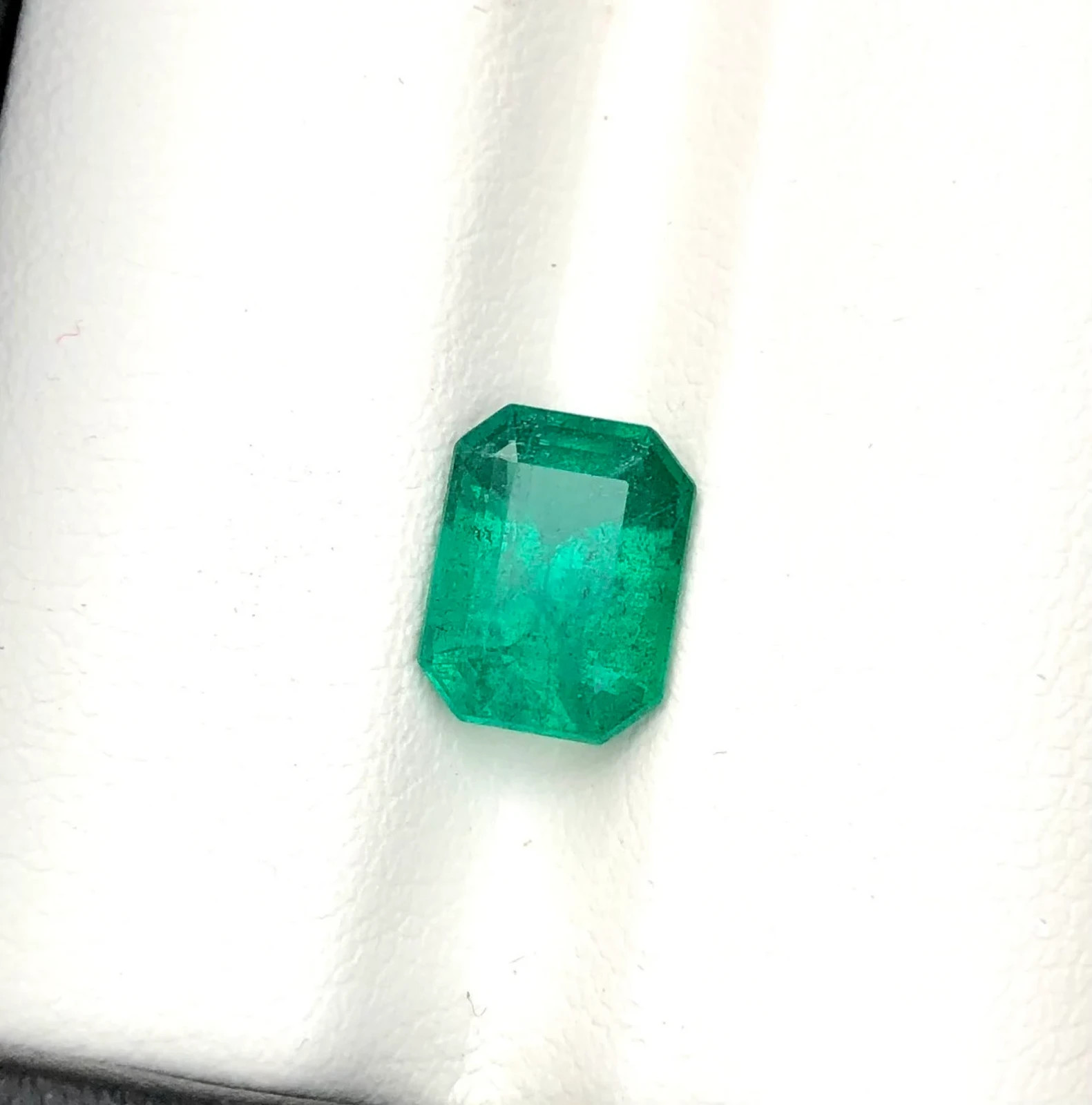 1.85 Carat Natural Zambia Emerald Octagon Cut 8×6 MM Loose Gemstone For Jewelry