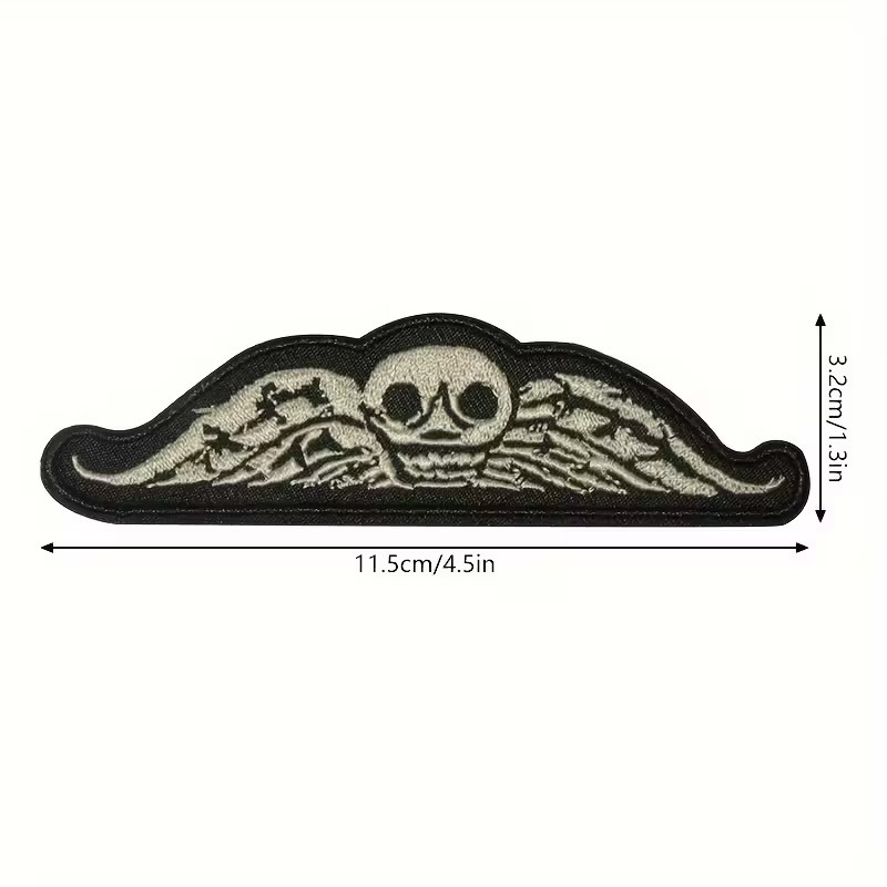 Embroidered Iron-on Patch 4+1/2 x 1+1/4 inch