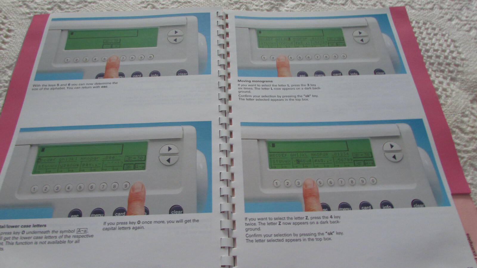 Pfaff 7560 Others ORIGINAL EMBROIDERY UNIT Manual Used Pre-Own Condition Good