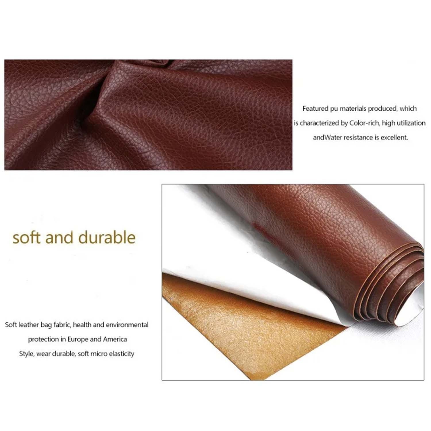 Self-Adhesive Leather Repair Patch Vinyl Repair Kit for Couch/Furniture/Sofas
