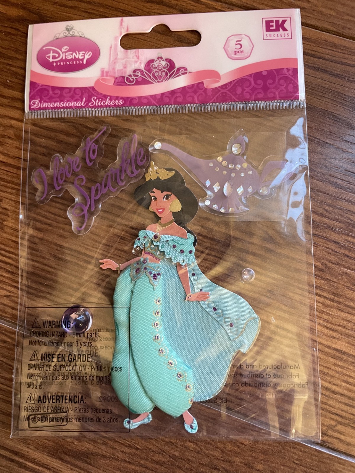Disney princess dimensional stickers by EK Success–YOU PICK
