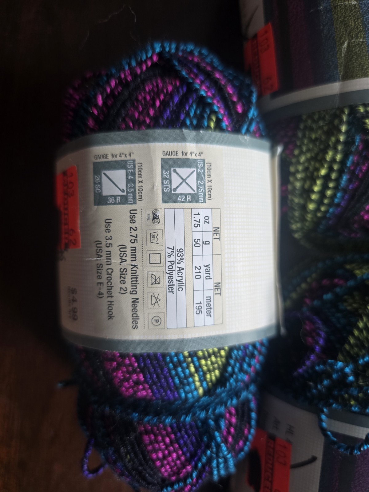 Yarn Bee Cozy Toes Stormy Summer Super Fine Sock Yarn Lot of 5 NEW Discontinued