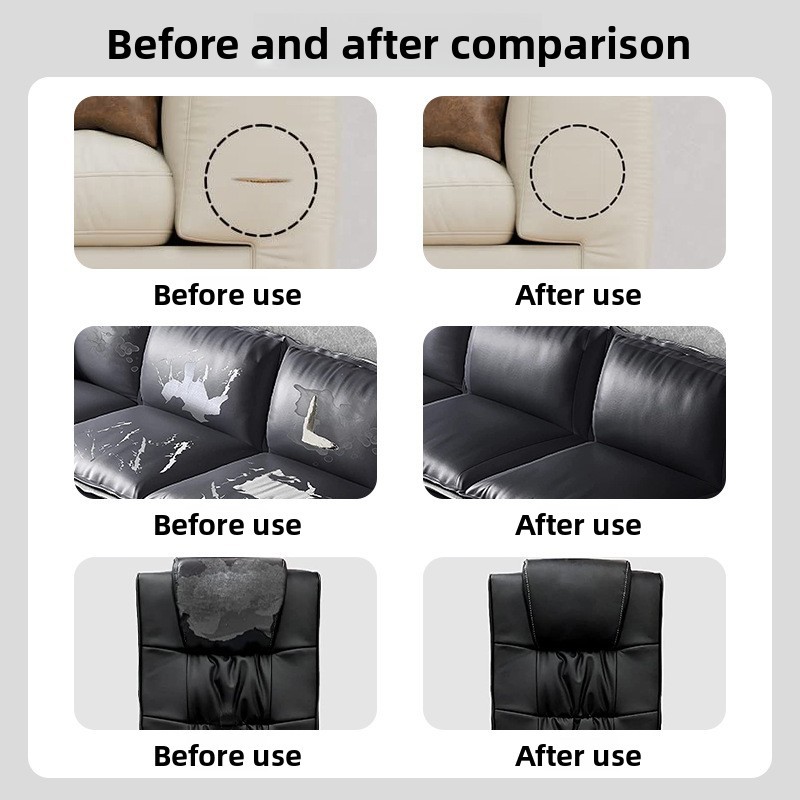 1.0mm PU Genuine Real Leather Repair Fabric Stickers Self Adhesive Patch