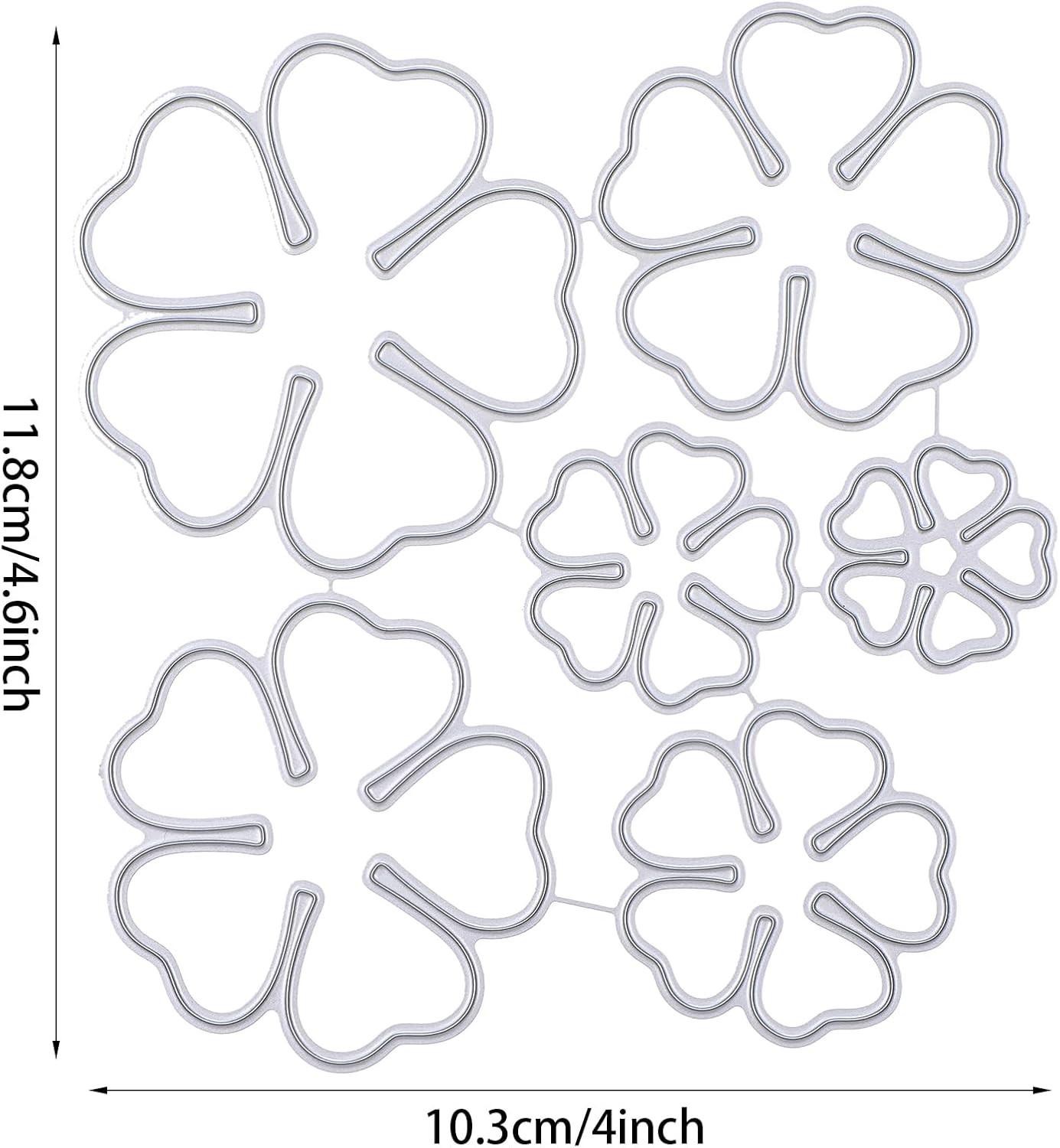 6pcs Carbon Steel 3D Rose Flower Metal Cutting Dies – Troqueles De Metal para Ma