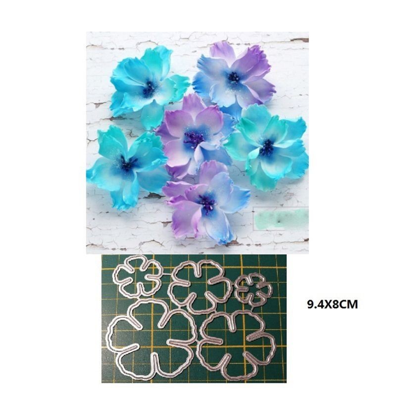 Five Petal Flower Cutting Dies Carbon Steel Metal Mold Template Supplies