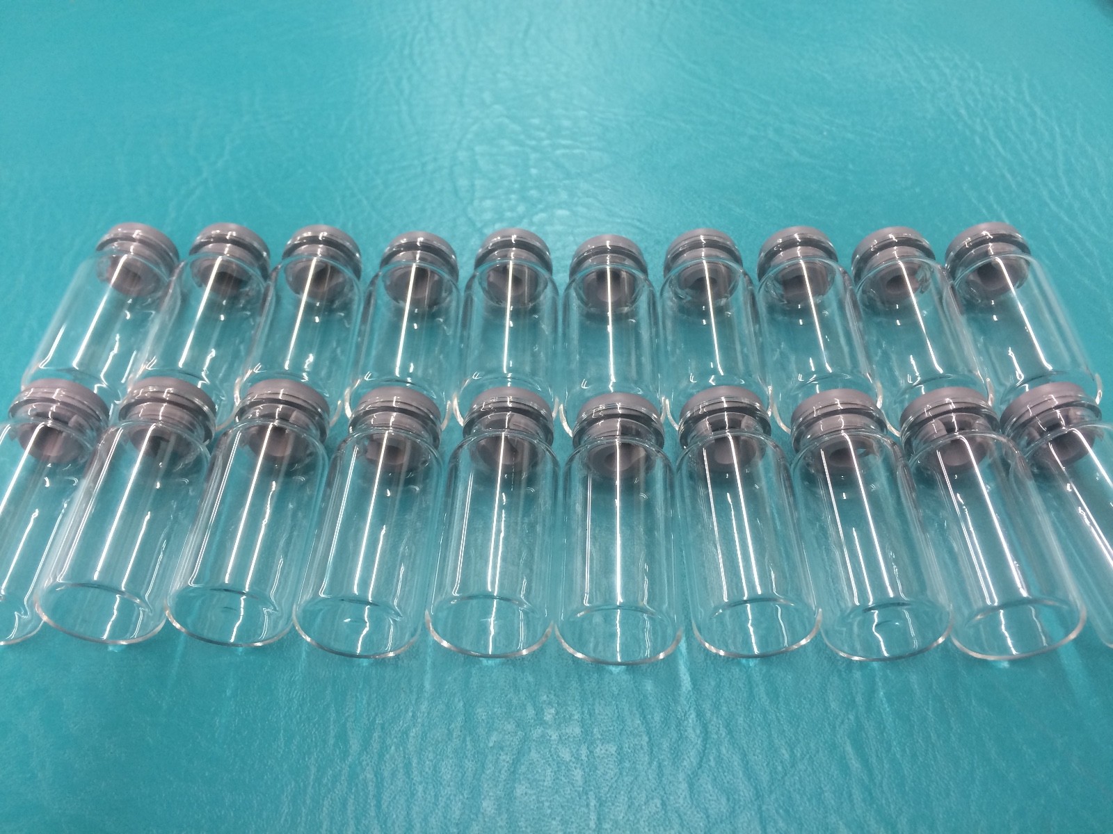 20 Gerreshemeier Vials Rubber Cap Lid 10ml 24 x 50 mm Crafting Glass Bottle