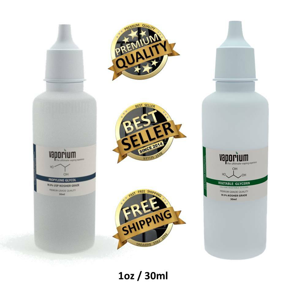 1 VEGETABLE GLYCERIN 1 PROPYLENE GLYCOL USP KOSHER FOOD GRADE 1oz Each PG/VG