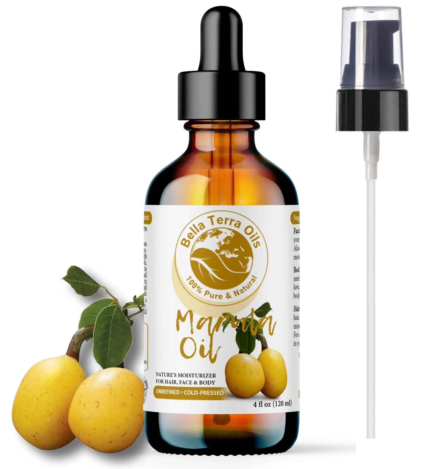 Marula Oil – 16oz | Premium Grade, Cold-Pressed Oil for Skin, Hair & DIY Project