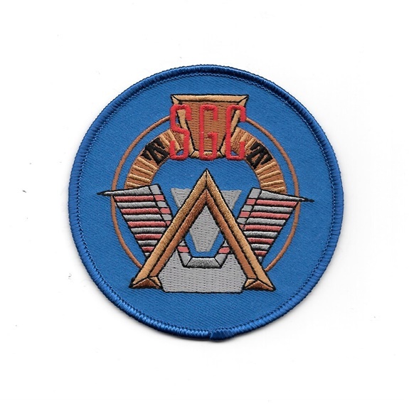 Stargate SG-1 SGC, Stargate Command Banner Logo Embroidered Patch 3.5″