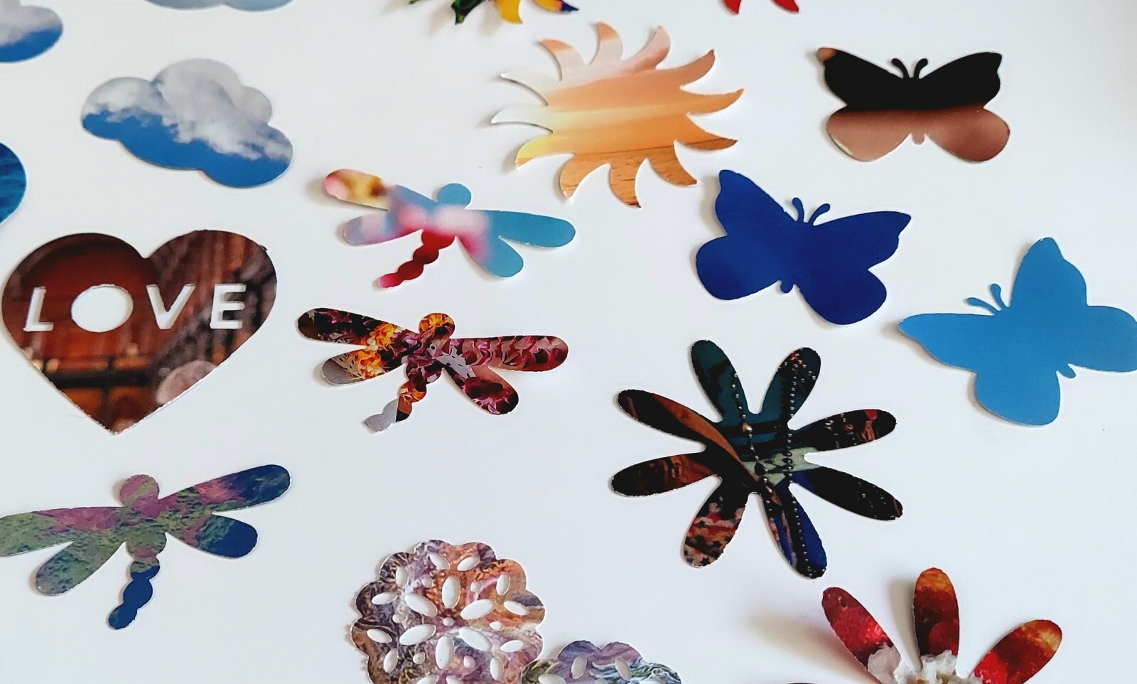 48 PAPER PUNCHED DIE CUT IMAGES FROM 110 CHOICES SEE DETAILS IN DESCRIPTION