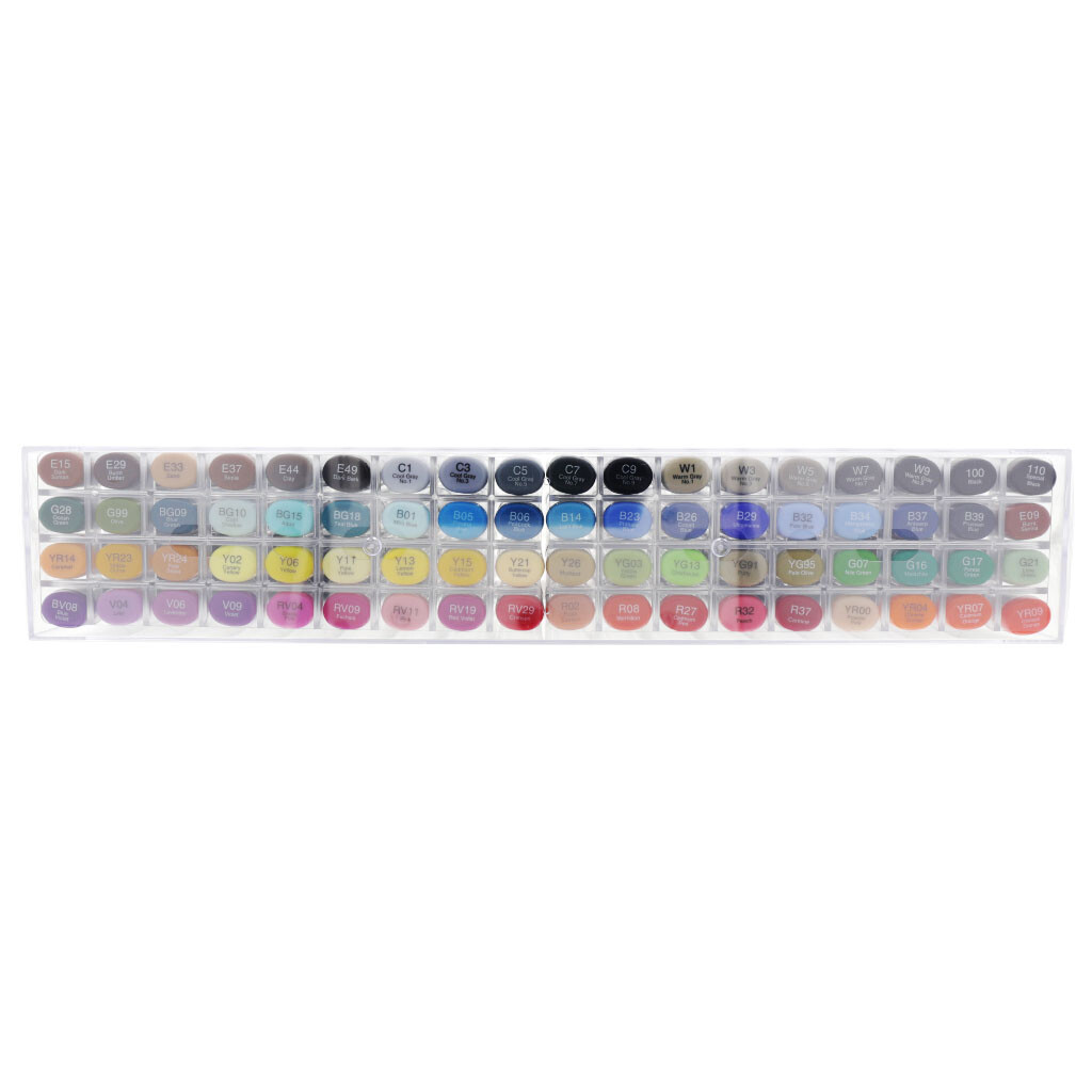 Copic Sketch Marker 72 Color Set Premium Artist Markers A, B, C, D, E Type