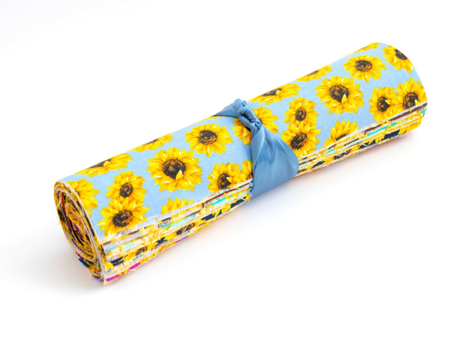 34 piece SUNFLOWERS pre-cut Layer Cake 10″ squares 100% cotton fabric quilt