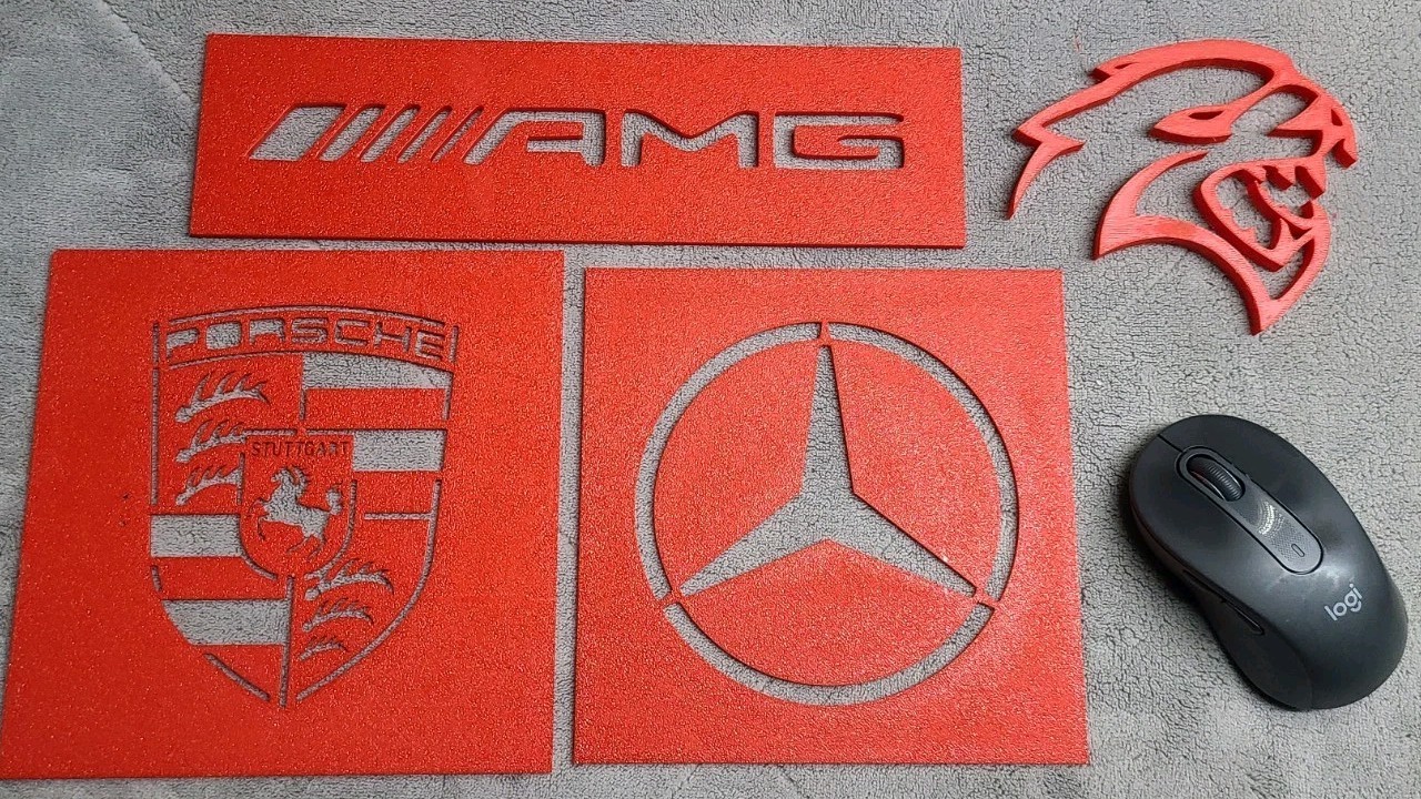 MERCEDES Logo Car MAT Carpet Stencil Professional Detailing Template Mercedes