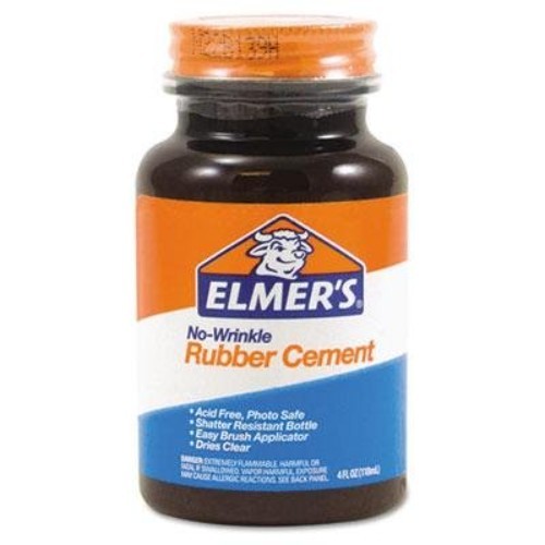 Versatile 4 Oz Rubber Cement – No-Wrinkle, Water-Resistant, Multi-Use Adhesive