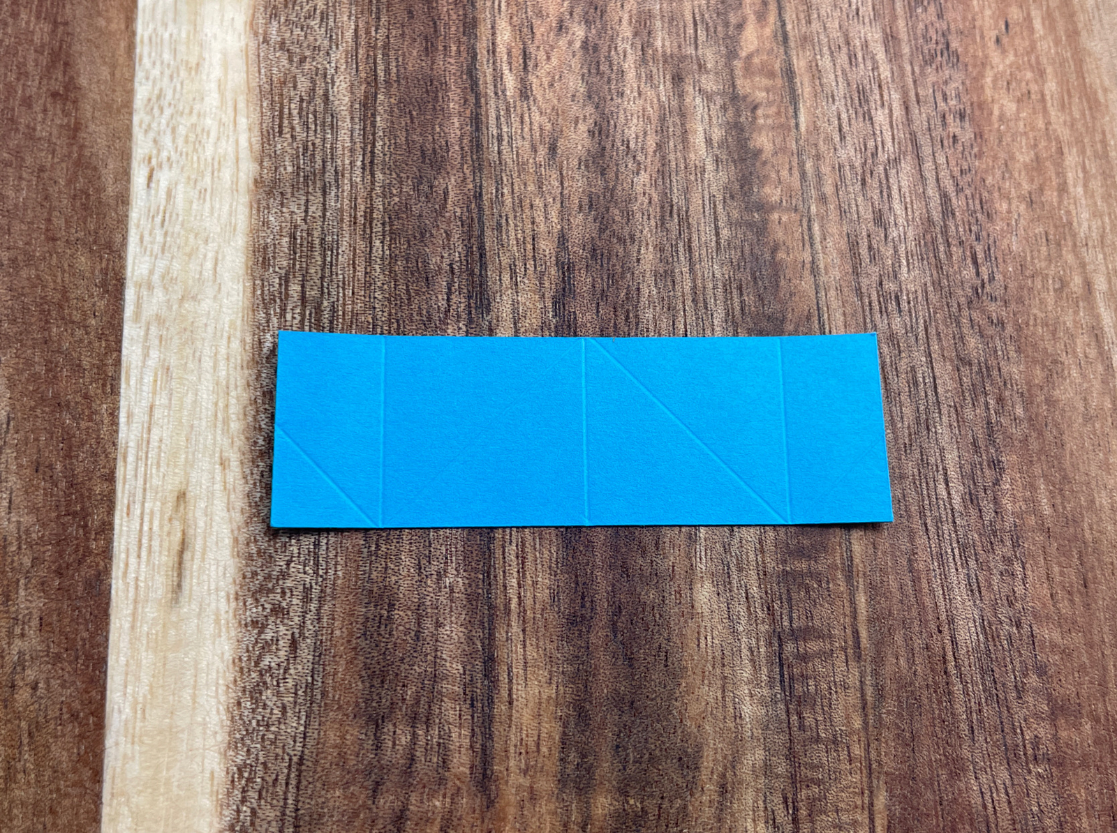 250 PC Blue Handmade 3D Origami Triangle Creased Paper Size 1/32