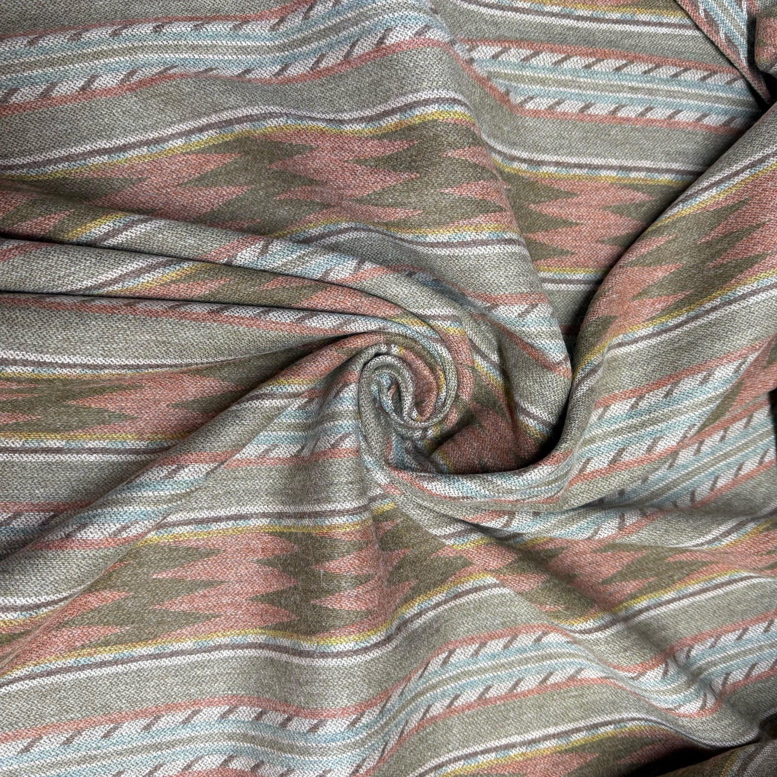 Mulberry Inveraray Lovat Wool Fabric By The Yard Navajo Southwest Design