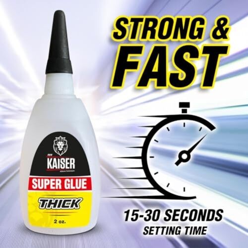 Thick Cyanoacrylate (CA) Super Glue – 2 Pack (2 x 2 oz Bottles) – Heavy 4 oz