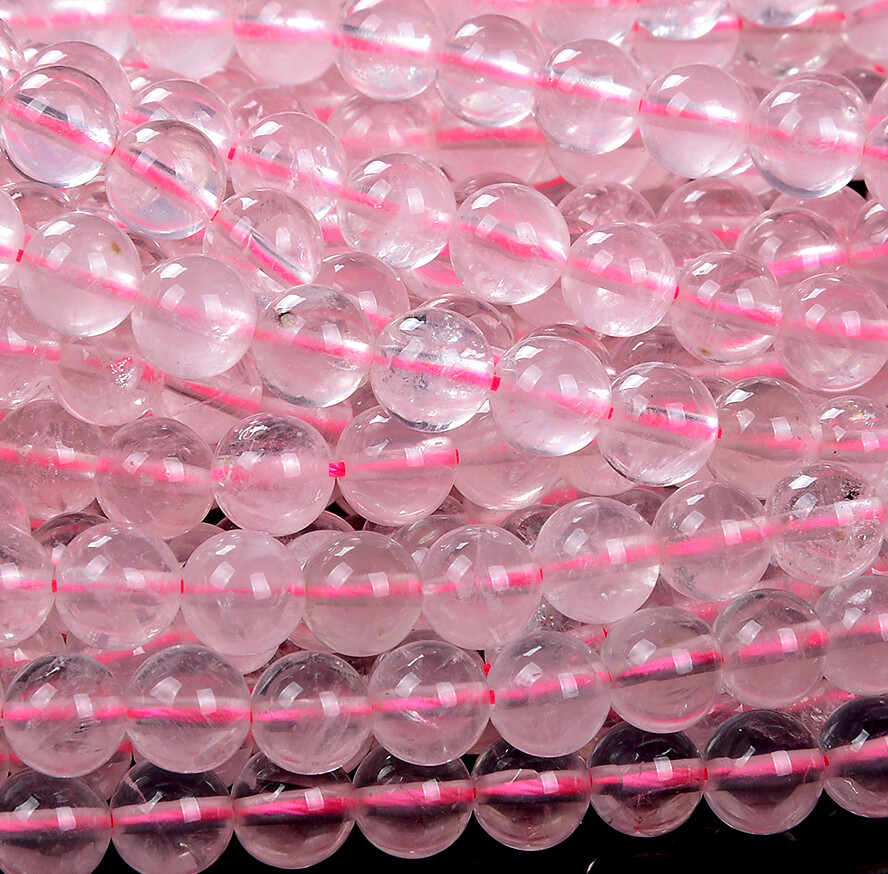 Natural Madagascar Rose Quartz AAA Round 6MM 8MM 10MM 12MM Beads(D259)
