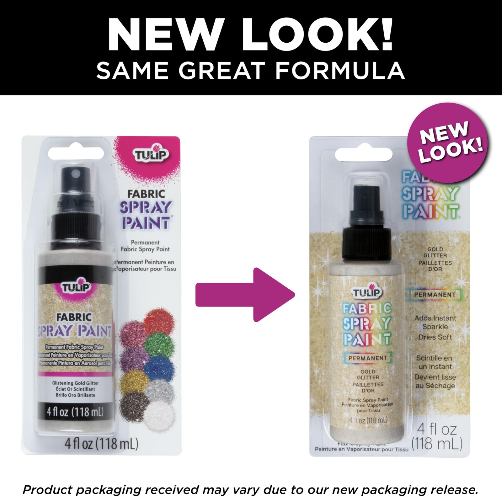 Glitter Spray Paint- Glistening Gold 4 Fl Oz (Pack of 1)