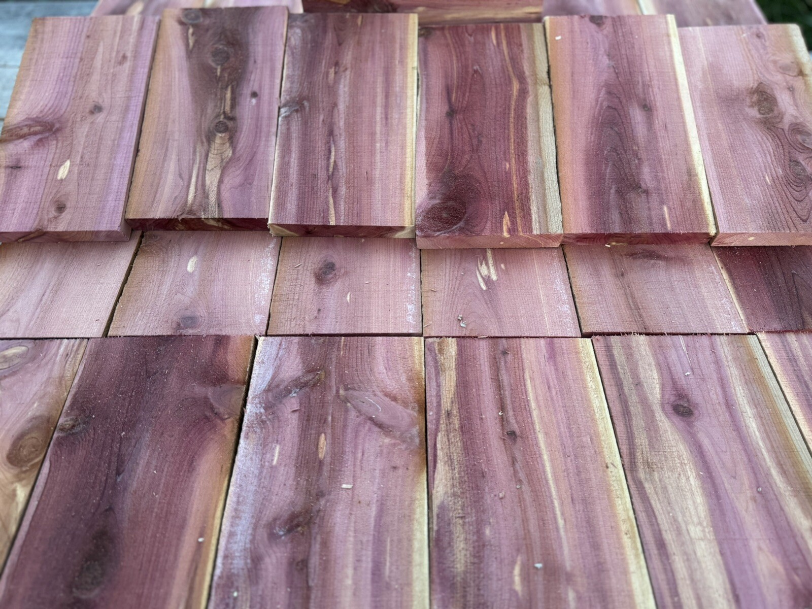 Exotic Aromatic Eastern Red Cedar Craft Boards, 1” Thick X 5” Wide X 10”. Long