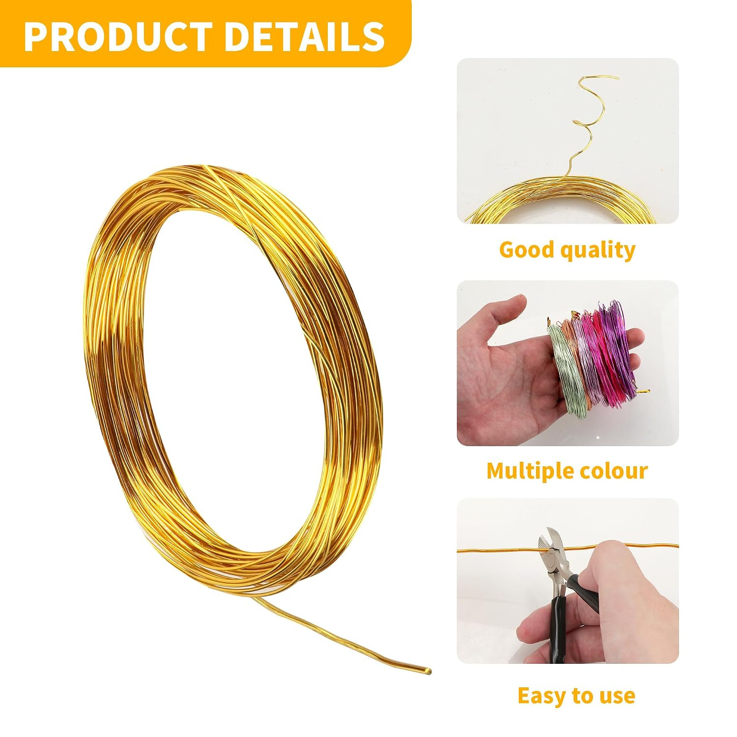 25 Rolls 800 Feet Colored Aluminum Craft Wire, 18 Gauge 1Mm Flexible Aluminum Ar