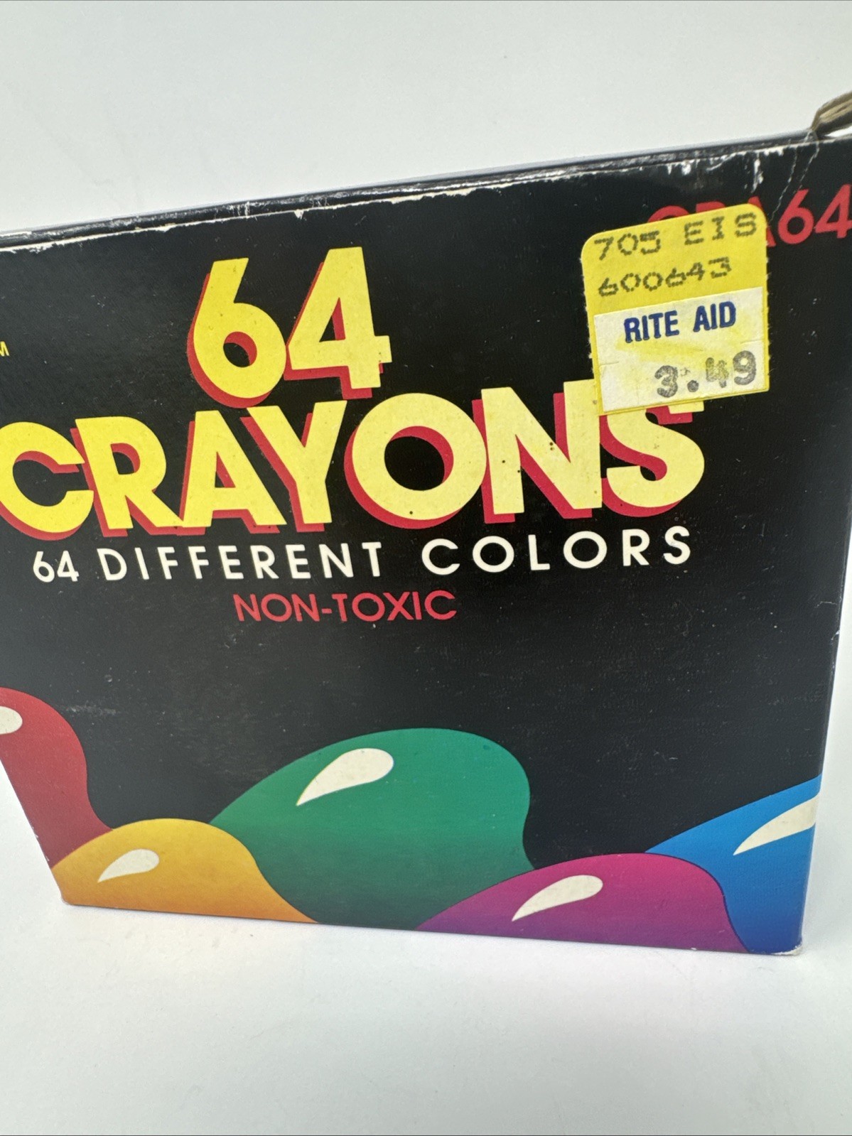 Vintage Comet Crayons 64 Colors Non-Toxic d-4236 NEW CRA64