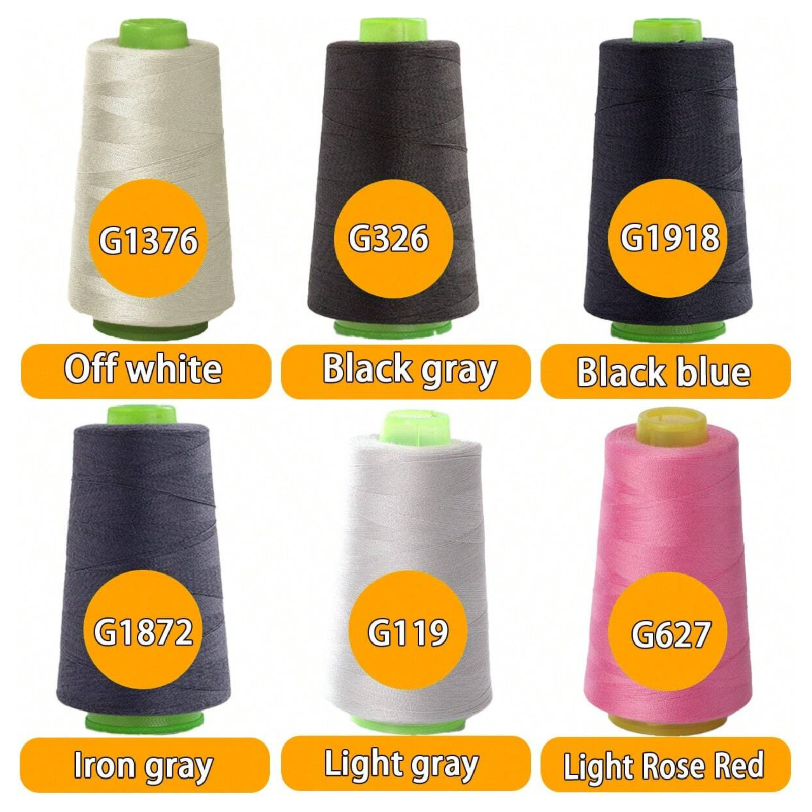3000 Yards Sewing Thread Spool 100% Polyester All Purpose Machine Hand 46 Colors