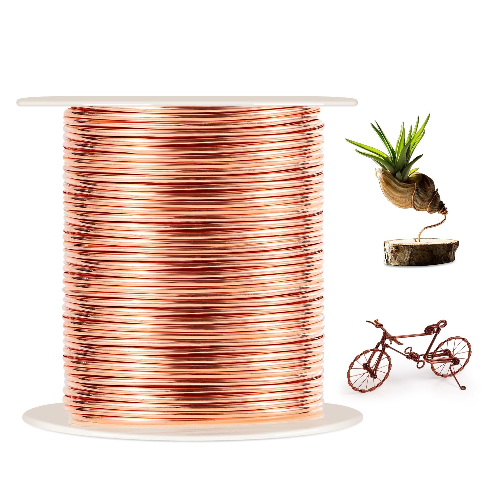 Dead Soft Pure Copper Wire 1 LBS Spool For Jewelry Making Crafts Floral 16G 127′